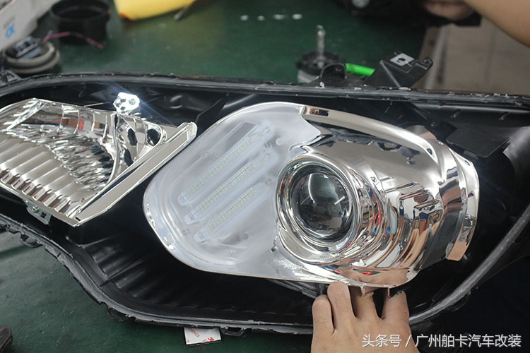 新飞度全套灯光改装,新飞度改日行灯大灯效果
