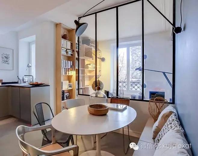 公寓式小户型玻璃隔断,小户型客厅做玻璃隔断