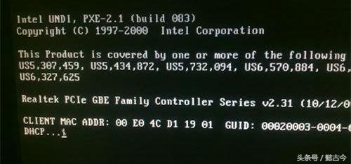 电脑开机检测dhcp是什么意思,联想电脑开机显示dhcp解决方法