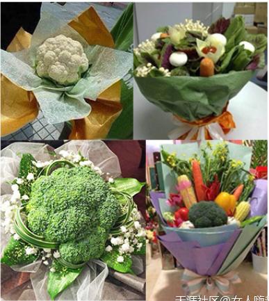 各种奇怪又好看的花束,有创意又古怪的花束
