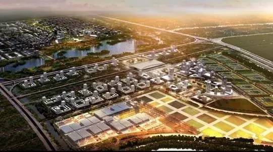 中国第二大会展中心,航空港区高铁站