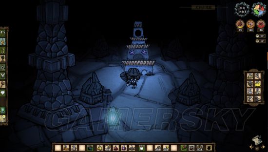 饥荒联机版洞穴远古科技塔在哪,饥荒联机版洞穴远古科技魔光护符