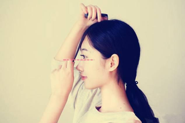 学生两侧刘海怎么剪空气刘海,剪空气刘海教程自己剪很简单