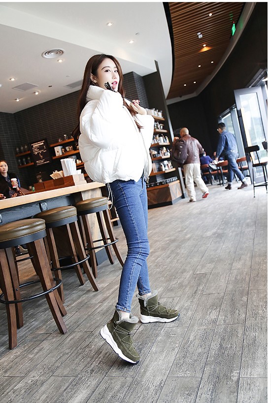 雪地靴也不暖和,冬季保暖高腰雪地靴穿搭