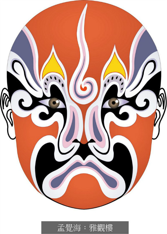 国粹脸谱重组画,国粹创意经典脸谱