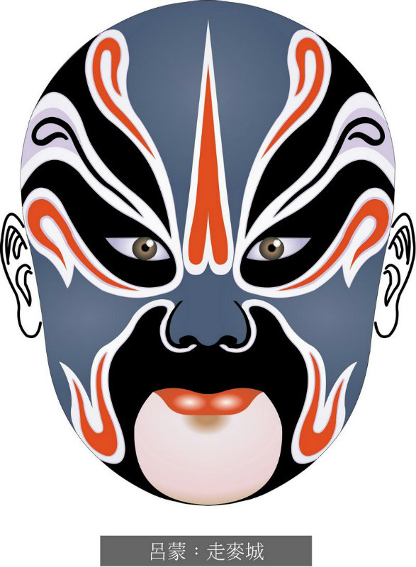 国粹脸谱重组画,国粹创意经典脸谱
