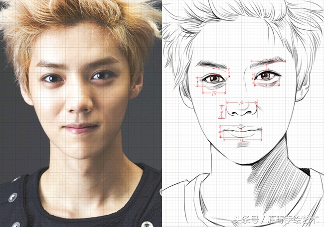 鹿晗怎么画简单又漂亮,鹿晗怎么画