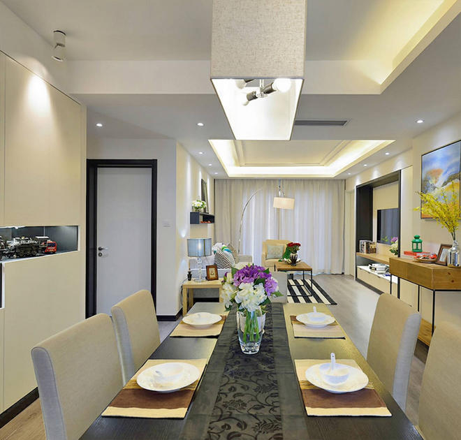 珍珠白的简约风格装修全屋效果图,装修风格大全2022简约风卧室