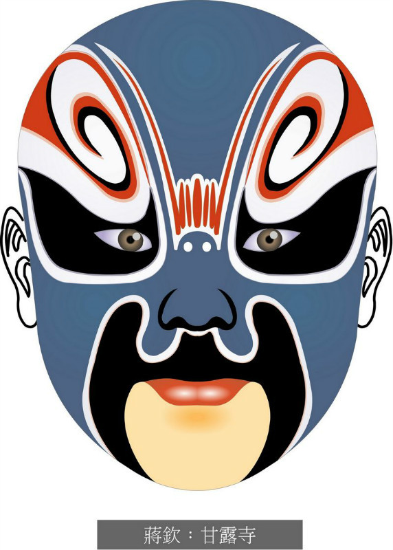 国粹脸谱重组画,国粹创意经典脸谱