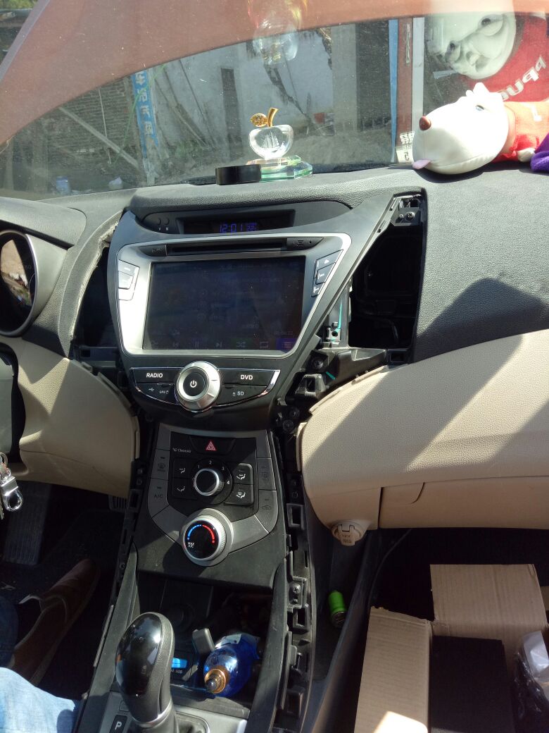 现代朗动大屏导航效果图,二手现代朗动导航仪