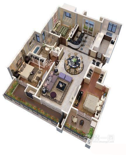 苏州荷澜庭平层,苏州荷澜庭别墅地下室装修