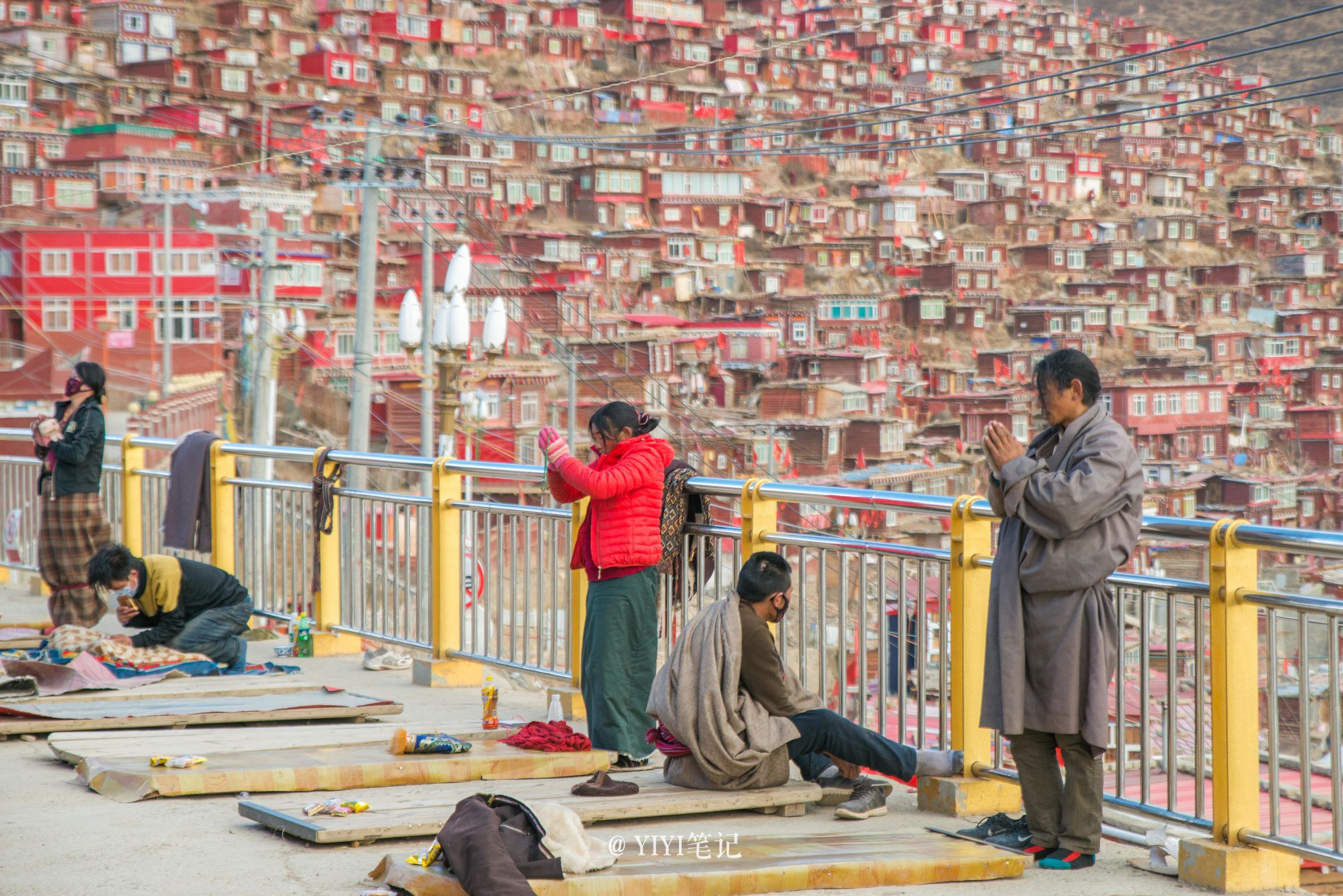 色达的冬天的美景,冬天的色达