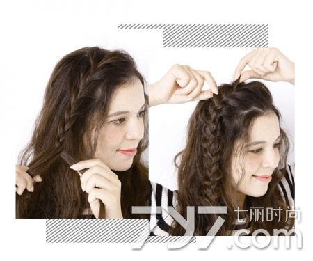 编发帽子教程简单好看,戴大帽子编发教程长发