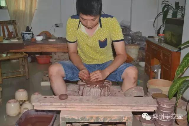 潮州朱泥手拉壶和宜兴朱泥对比,潮州蛋壳手拉壶泥料