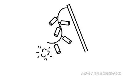 灯笼和鞭炮的简笔画图片大全,简笔画鞭炮春联和灯笼