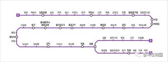 韩国自由行必备！韩国首都圈地铁各线路详细信息及运营时间！