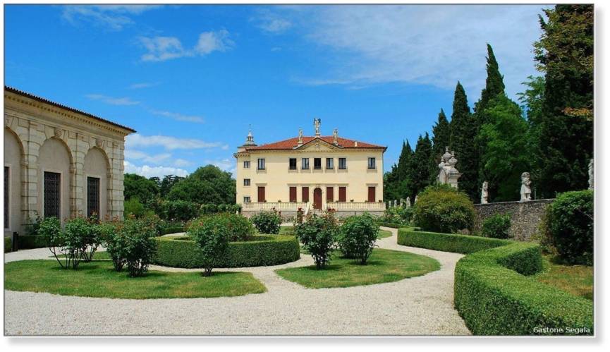 维琴察圆厅别墅立面图手绘,维琴察华人民宿