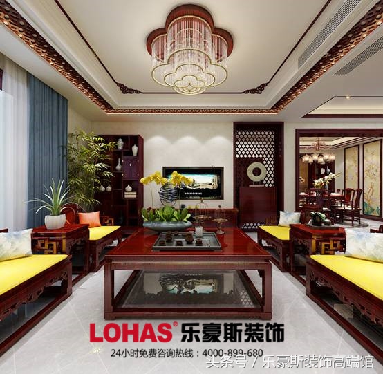 新中式山间小院装修效果图,上山间别墅