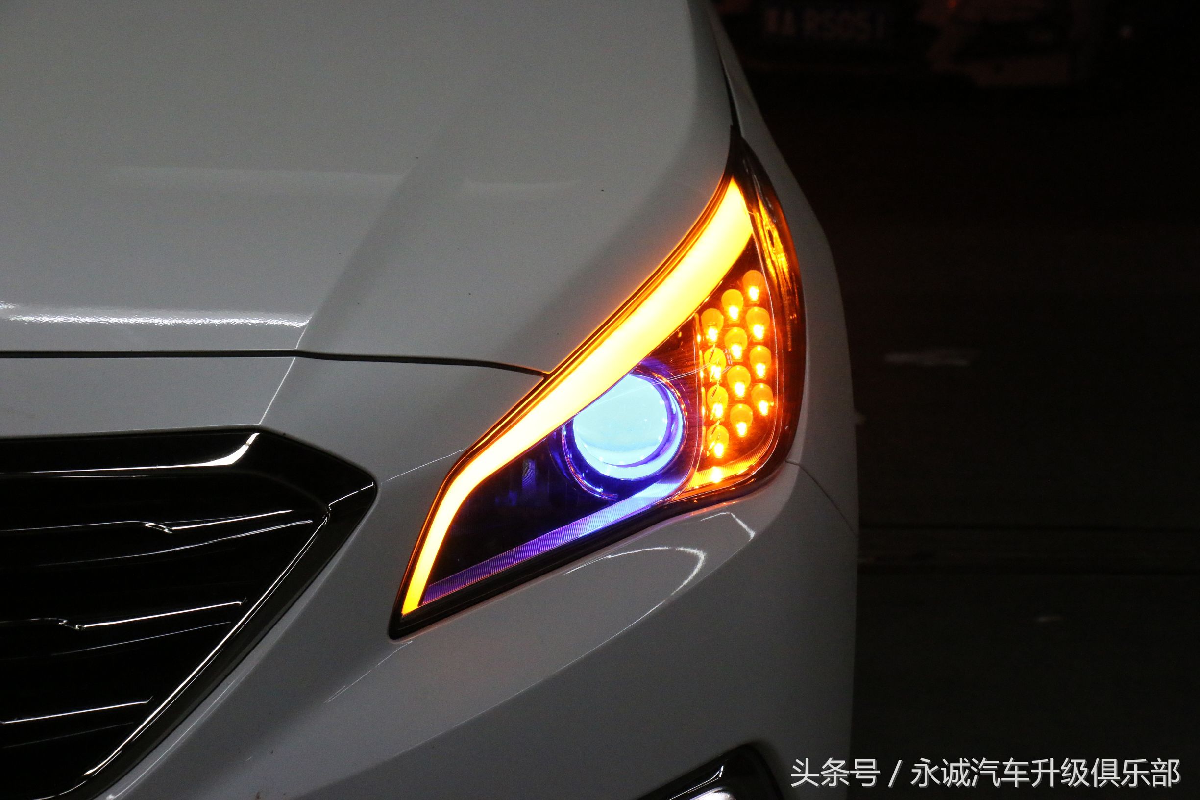 索九顶配led大灯,索九定制大灯