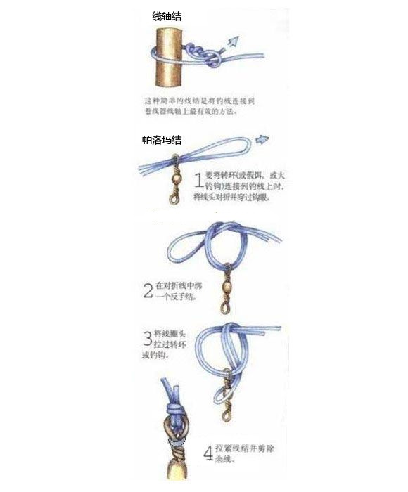 怎么把带鱼线的鱼钩绑在钓竿上,怎么把绑好的鱼钩绑在鱼线上