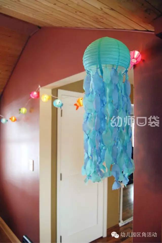 灯笼装饰幼儿园简单漂亮,幼儿园新年手工吊饰环创走廊灯笼