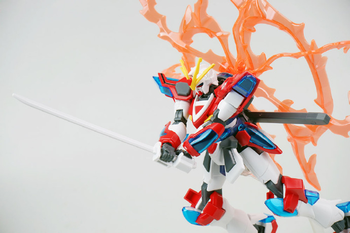 万代hg风灵高达修改型测评,万代hg神木燃烧