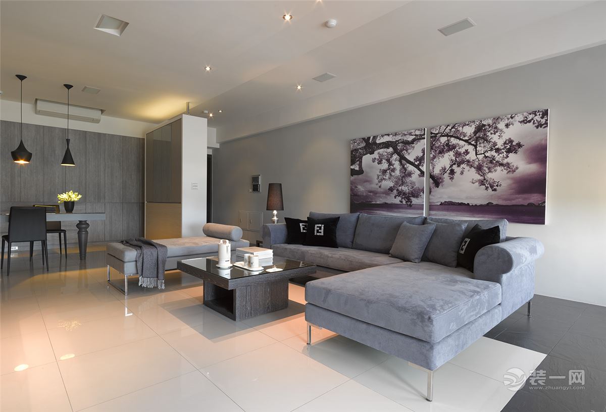 宁波公园1872大平层,现代风格小区景观案例分析