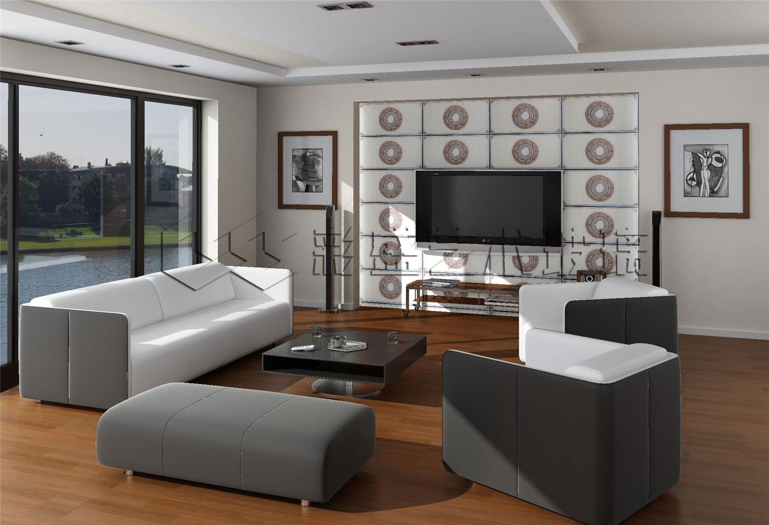 玻璃镜墙装修效果图,玻璃背景墙效果图大全2020款