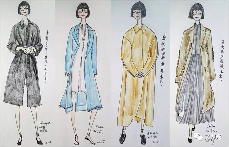 画画怎样穿衣服,风衣穿搭绘画教程