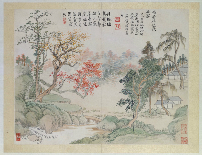 清恽寿平山水花鸟图册,恽寿平没骨花鸟画全集