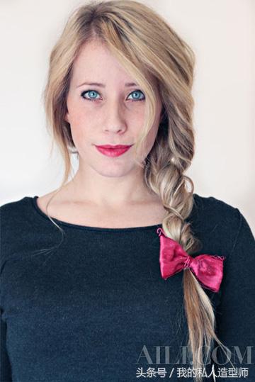 蝴蝶结发夹和发圈怎么扎头发,蝴蝶结发夹的发型怎么扎才好看