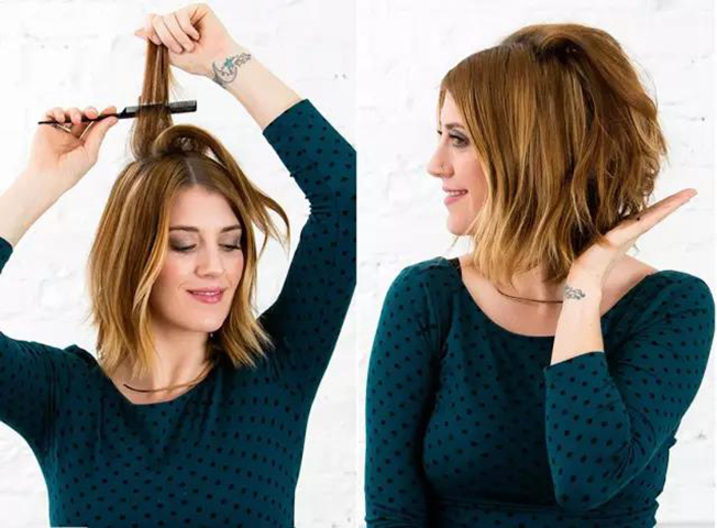 头发比较蓬圆脸适合什么发型,头发少星人