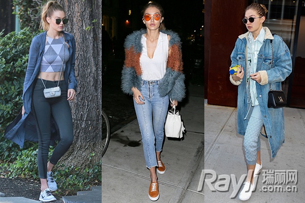 关晓彤马丁靴搭配,关晓彤美体裤老爹鞋穿搭