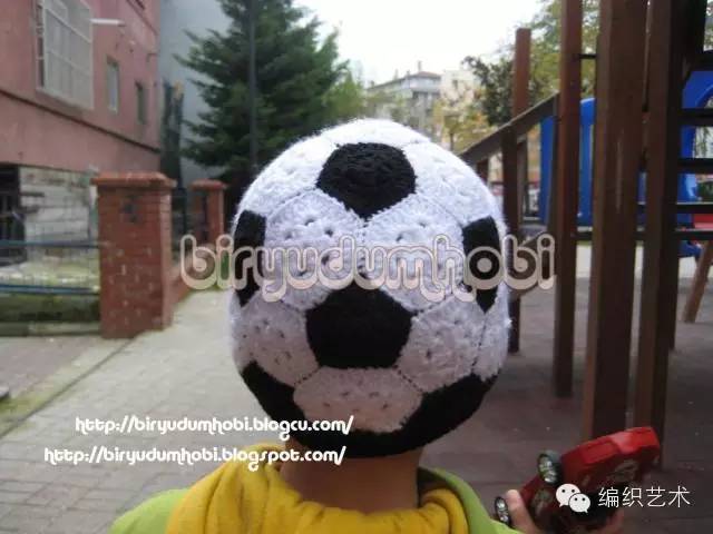足球帽钩针教程,钩针足球图解教程视频