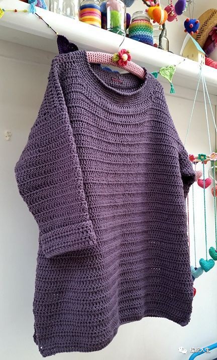 从上往下钩毛衣教程大全,钩毛衣从头往下详细的讲解