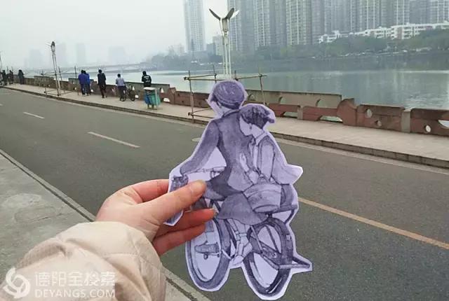 网上这对很拉风的情侣竟然来德阳了，他们拍的照片是这样的！