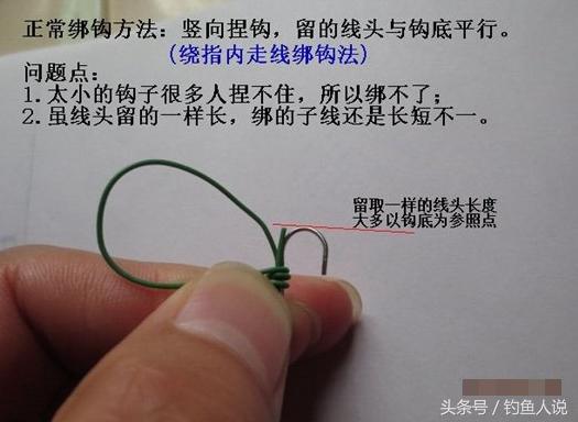 手把手图示教你怎么绑鱼钩,最清晰的绑鱼钩方法图解
