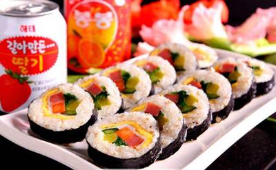 火腿芝士吐司韩国街边小吃,组合披萨吐司韩国街头小吃