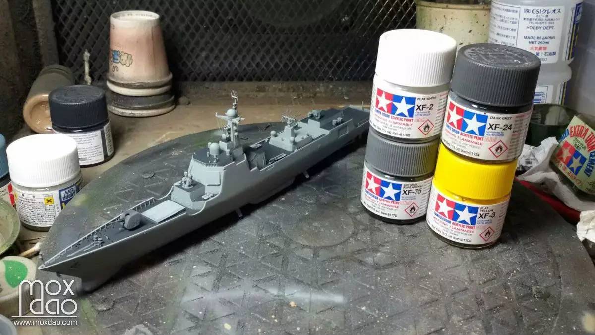 国舰模型,巡洋舰模型制作全过程