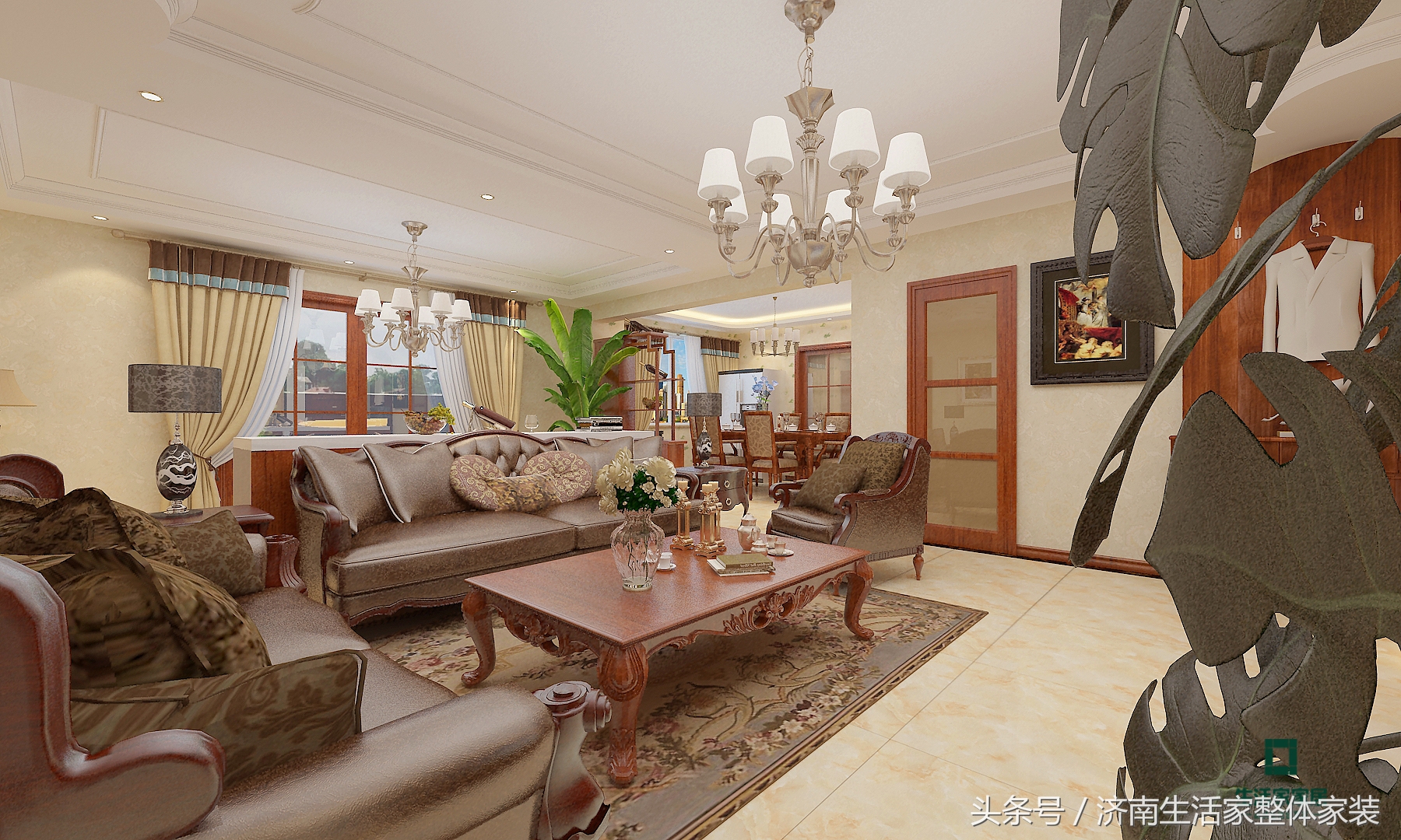 济南生活家家居,威海春山华居80平