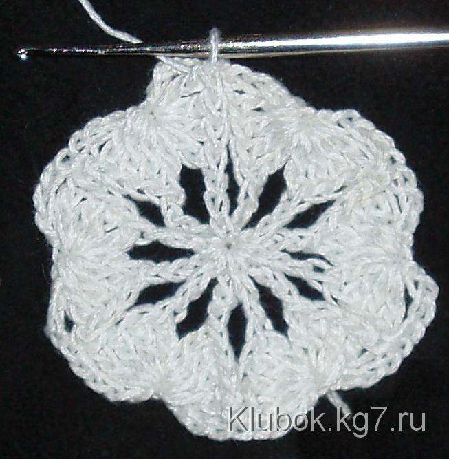 钩针编织六瓣花的尖怎么勾,好看易钩无需打底的钩针花型