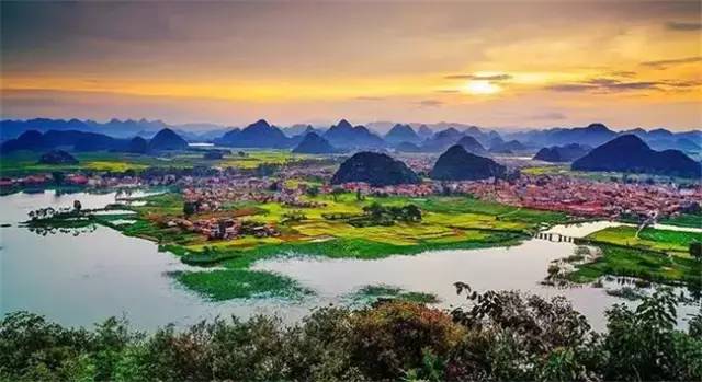 普者黑三生三世十里桃花风景,丘北普者黑十里桃花