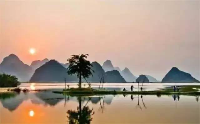 普者黑三生三世十里桃花风景,丘北普者黑十里桃花