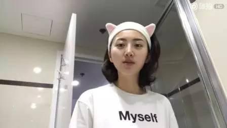 景甜五分钟洗脸时视频,景甜洗脸的瞬间