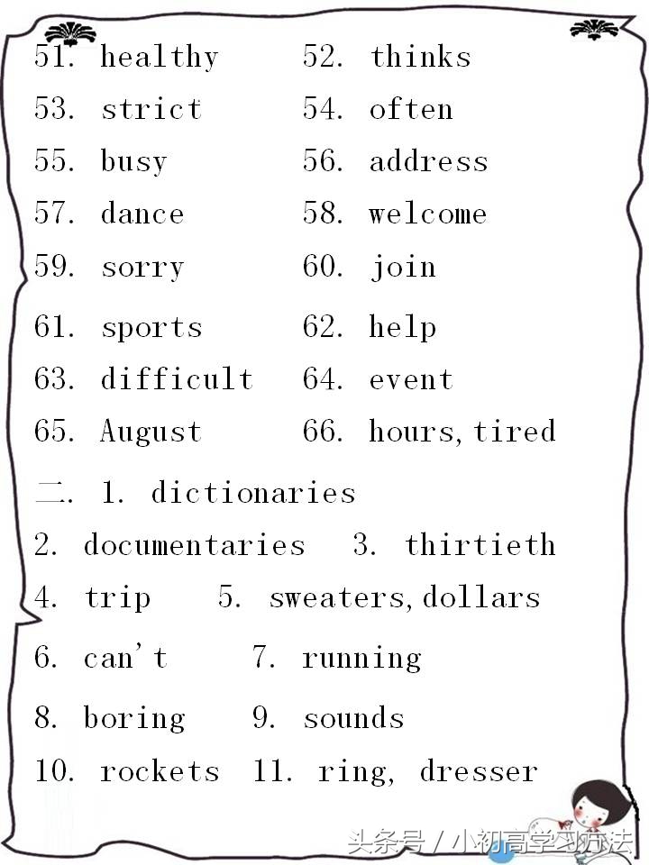 初中英语100道词汇练习题,初中英语词汇语法300题提高卷