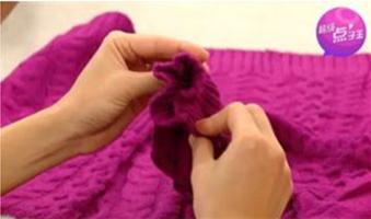 一招教你拯救松垮垮的毛衣