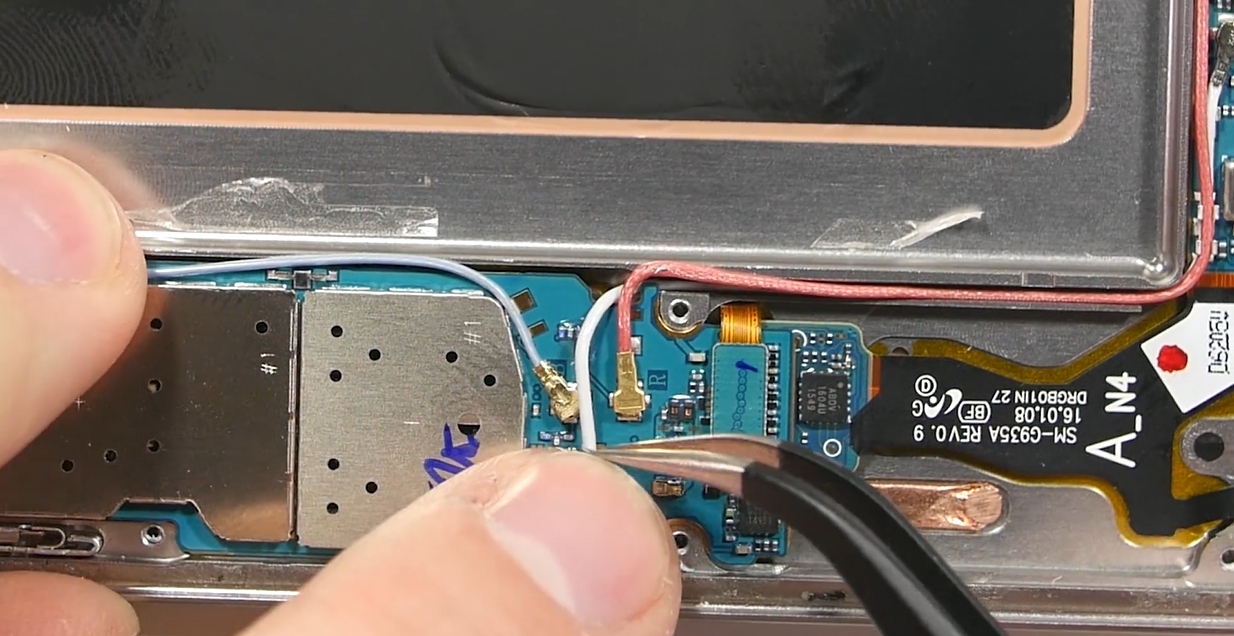 三星s7edge拆机修电源键,三星s7edge拆机视频