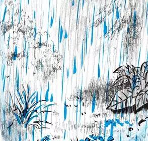 酸酸甜甜的下雨天故事绘本,幼儿无字绘本下雨天