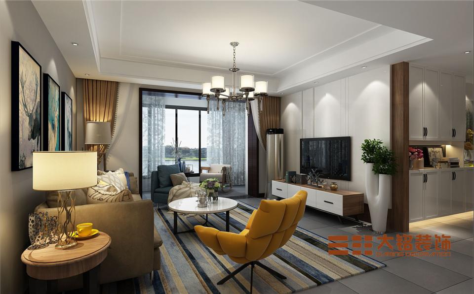 不一样的装修风格,银基128平欧式装修风格