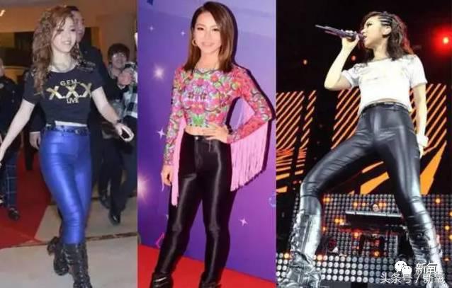 邓紫棋皮裤和别的女星对比,邓紫棋皮裤大盘点